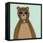 Hipster Bear II-null-Framed Stretched Canvas