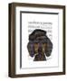 Hipster Dachshund Black and Tan-Fab Funky-Framed Art Print