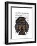 Hipster Dachshund Black and Tan-Fab Funky-Framed Art Print