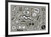 Hipster Doodles-pakowacz-Framed Premium Giclee Print