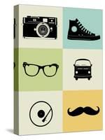 Hipster Mix Poster-NaxArt-Stretched Canvas