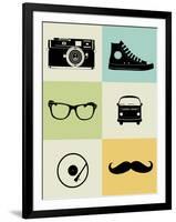 Hipster Mix Poster-NaxArt-Framed Premium Giclee Print