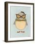 Hipster Owl I-Erica J. Vess-Framed Art Print