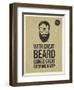 Hipster Quotes: with Greate Beard Comes Great Responsibility-ONiONAstudio-Framed Art Print