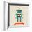 Hipster Robot Toy Icon And Illustration-Marish-Framed Art Print