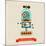 Hipster Robot Toy Icon And Illustration-Marish-Mounted Art Print