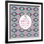 Hipster Seamless Aztec Pattern With Geometric Elements-tomuato-Framed Art Print
