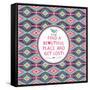 Hipster Seamless Aztec Pattern With Geometric Elements-tomuato-Framed Stretched Canvas