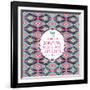 Hipster Seamless Aztec Pattern With Geometric Elements-tomuato-Framed Art Print