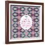 Hipster Seamless Aztec Pattern With Geometric Elements-tomuato-Framed Art Print