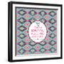 Hipster Seamless Aztec Pattern With Geometric Elements-tomuato-Framed Art Print