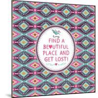 Hipster Seamless Aztec Pattern With Geometric Elements-tomuato-Mounted Art Print