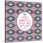 Hipster Seamless Aztec Pattern With Geometric Elements-tomuato-Stretched Canvas