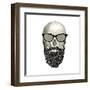 Hipster Skull I-Sue Schlabach-Framed Art Print