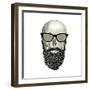 Hipster Skull I-Sue Schlabach-Framed Art Print