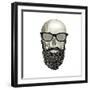 Hipster Skull I-Sue Schlabach-Framed Art Print