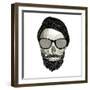 Hipster Skull II-Sue Schlabach-Framed Art Print