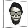 Hipster Skull II-Sue Schlabach-Mounted Art Print