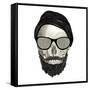 Hipster Skull II-Sue Schlabach-Framed Stretched Canvas