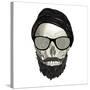 Hipster Skull II-Sue Schlabach-Stretched Canvas