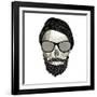 Hipster Skull II-Sue Schlabach-Framed Art Print