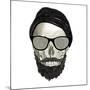 Hipster Skull II-Sue Schlabach-Mounted Art Print