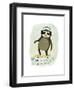 Hipster Sloth II-June Vess-Framed Art Print