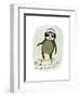 Hipster Sloth II-June Vess-Framed Art Print