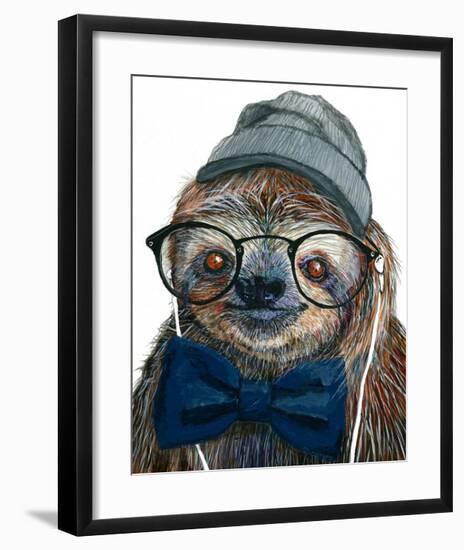 Hipster Sloth-Melissa Symons-Framed Art Print