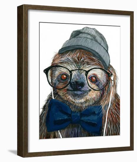 Hipster Sloth-Melissa Symons-Framed Art Print