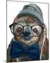 Hipster Sloth-Melissa Symons-Mounted Art Print