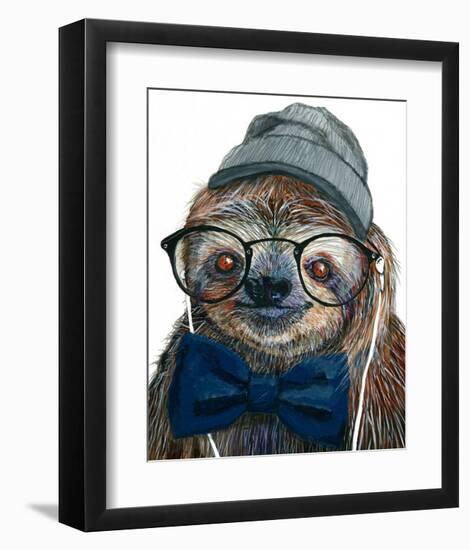 Hipster Sloth-Melissa Symons-Framed Art Print