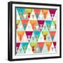 Hipster Style Seamless Pattern-incomible-Framed Art Print