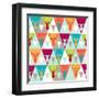 Hipster Style Seamless Pattern-incomible-Framed Art Print