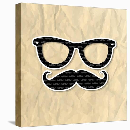 Hipster Symbol-adamson-Stretched Canvas