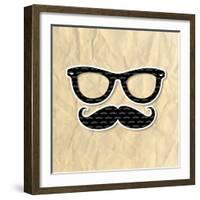 Hipster Symbol-adamson-Framed Art Print