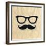 Hipster Symbol-adamson-Framed Art Print