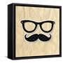 Hipster Symbol-adamson-Framed Stretched Canvas