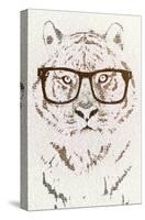 Hipster Tiger-Paula Belle Flores-Stretched Canvas
