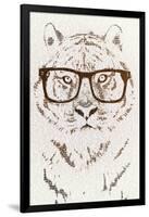 Hipster Tiger-Paula Belle Flores-Framed Art Print