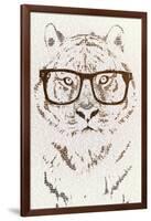 Hipster Tiger-Paula Belle Flores-Framed Art Print