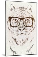 Hipster Tiger-Paula Belle Flores-Mounted Art Print