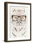 Hipster Tiger-Paula Belle Flores-Framed Premium Giclee Print