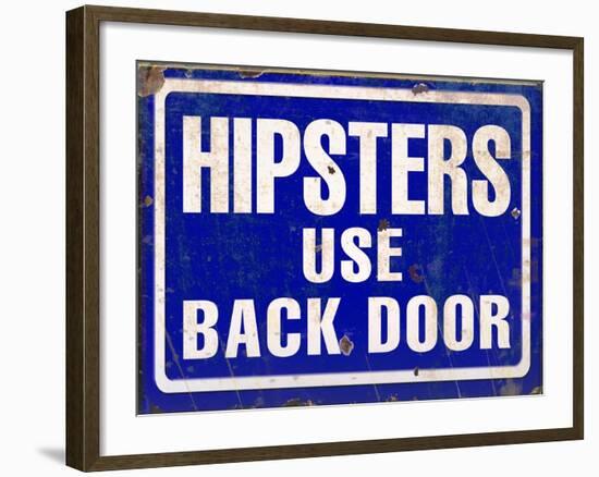 Hipsters Use Back Door-Retroplanet-Framed Giclee Print