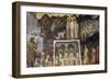 Hiram and Construction of Tower of Babel, Abraham Hosting Three Angels, Sodom and Gomorrah-Giusto de' Menabuoi-Framed Giclee Print