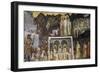 Hiram and Construction of Tower of Babel, Abraham Hosting Three Angels, Sodom and Gomorrah-Giusto de' Menabuoi-Framed Giclee Print