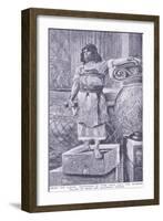 Hiram, the Clever Craftsman of Tyre Who Cast the Majestic Pillars of Brass for Soloman's Temple-Charles Mills Sheldon-Framed Giclee Print