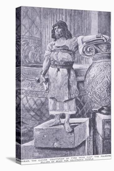 Hiram, the Clever Craftsman of Tyre Who Cast the Majestic Pillars of Brass for Soloman's Temple-Charles Mills Sheldon-Stretched Canvas
