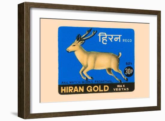 Hiran Gold Wax Vestas-null-Framed Art Print