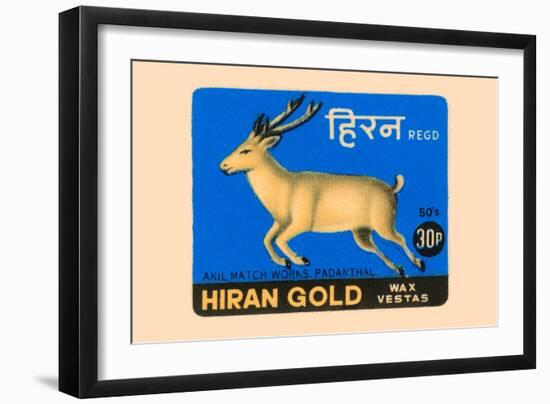 Hiran Gold Wax Vestas-null-Framed Art Print